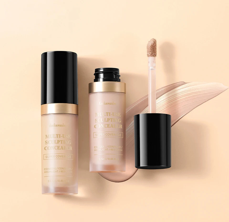 Foundation Coverage Concealer Multi-Use Cream Oil Free Long Lasting Hydrating Cover Contour Highlight and Retouch Face Makeup