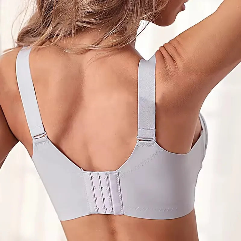 Push Up Bra for Womens Seamless Wireless Full Coverage Non Padded Underwear Female Everyday Lingerie 34 36 38 40 42 C D E