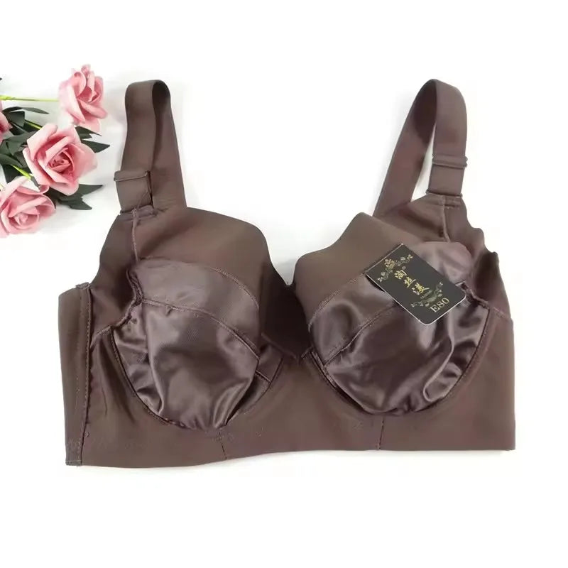 Push Up Bra for Womens Seamless Wireless Full Coverage Non Padded Underwear Female Everyday Lingerie 34 36 38 40 42 C D E