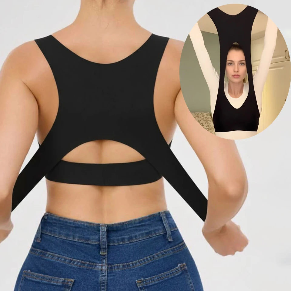 1/2PCS Women's Posture Correction Bras Seamless Wireless Push Up Bralette Cross Back Support Brassiere Full Coverage Daily Bra