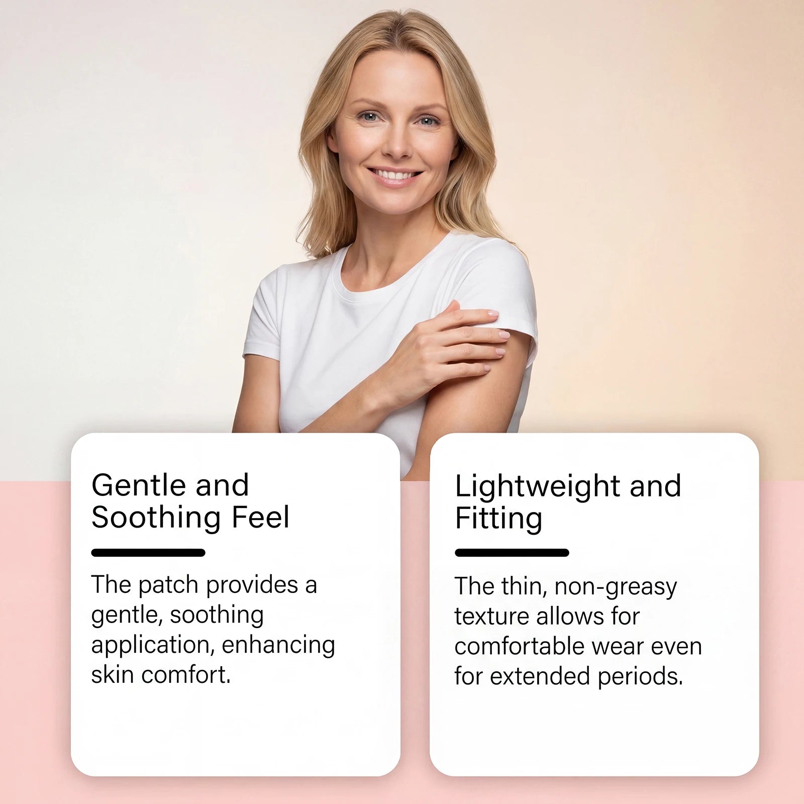 Body Care Patch Protects and Nourishes Skin Highlights Body Contours Lightweight Moisturizing Care Patches Portable