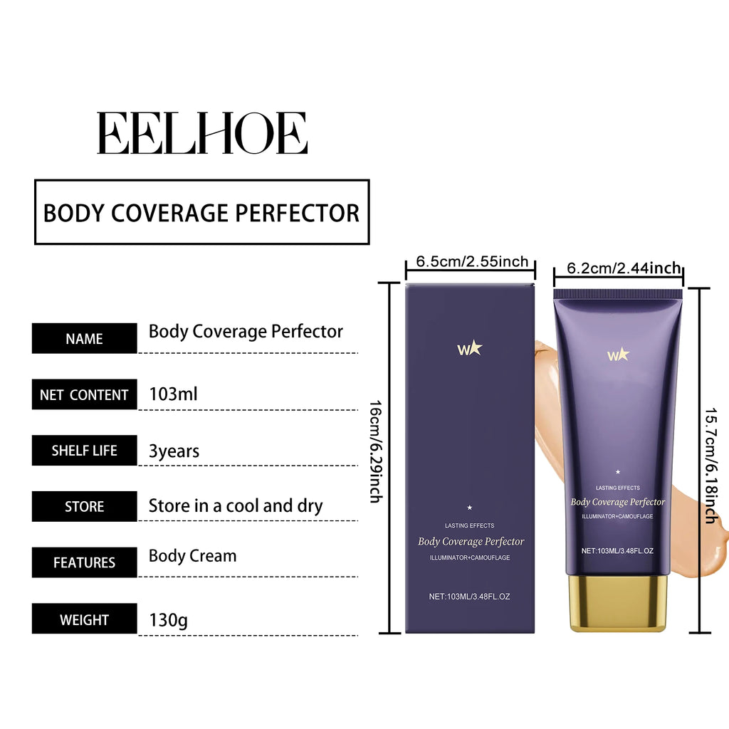 Body Concealer Cream Matte Full Coverage Spots Scars Tattoo Cover Lasting Waterproof Moisturizing Body Foundation Creams Make Up