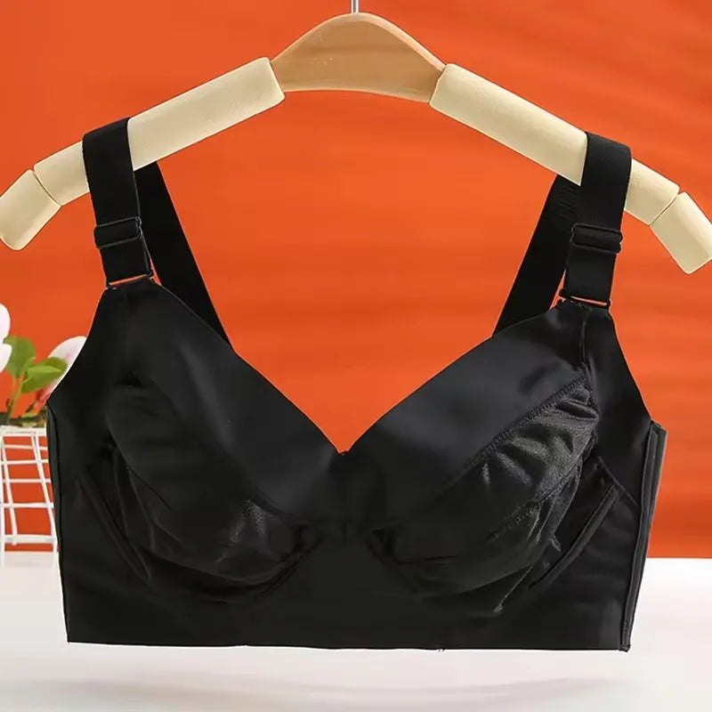 Push Up Bra for Womens Seamless Wireless Full Coverage Non Padded Underwear Female Everyday Lingerie 34 36 38 40 42 C D E