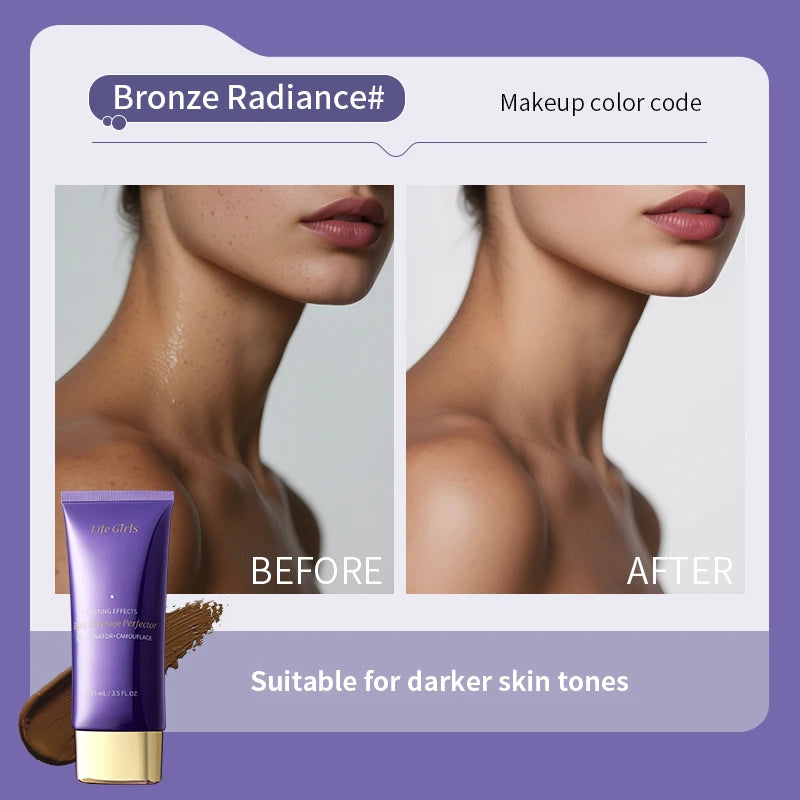 Life Girlsbody Coverage Perfector,Body Foundation Conceals Blemishes Perfectly, Covers Tattoos Without Smudging, and Lasts Long