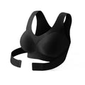 Wireless Posture Correction Bra for Women Seamless Push Up Bralette with Cross Back Support for Daily Shaping Lingerie
