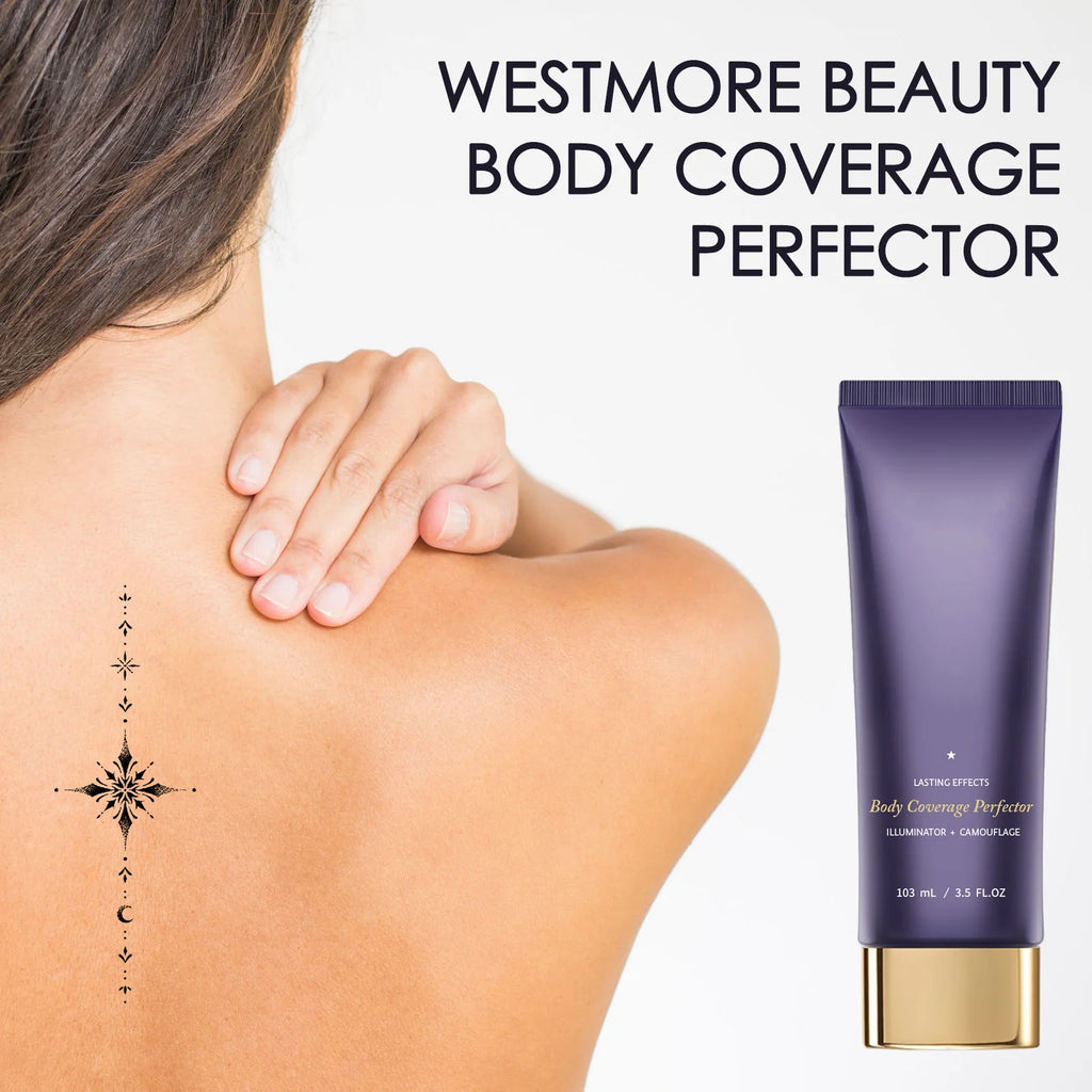 Waterproof Body Foundation 103ml - Neutral/warm/deep/golden shades. Full coverage dark spot concealer for face, arms & legs.