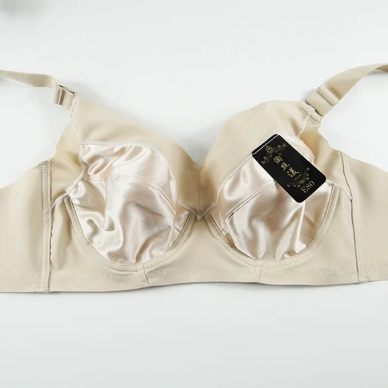 Push Up Bra for Womens Seamless Wireless Full Coverage Non Padded Underwear Female Everyday Lingerie 34 36 38 40 42 C D E