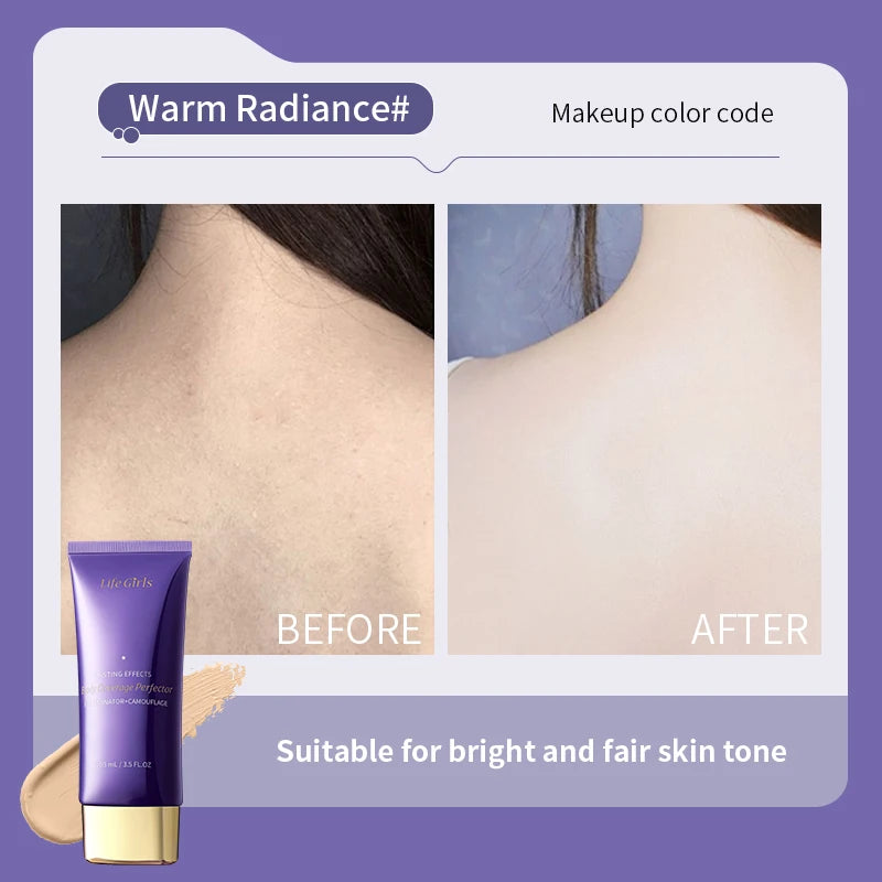 Life Girlsbody Coverage Perfector,Body Foundation Conceals Blemishes Perfectly, Covers Tattoos Without Smudging, and Lasts Long