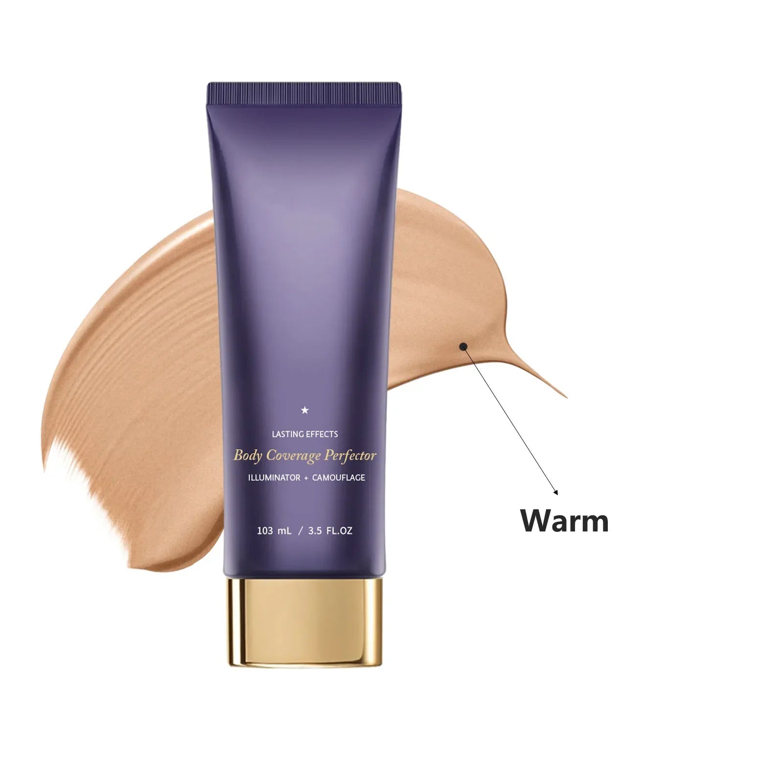 Waterproof Body Foundation 103ml - Neutral/warm/deep/golden shades. Full coverage dark spot concealer for face, arms & legs.
