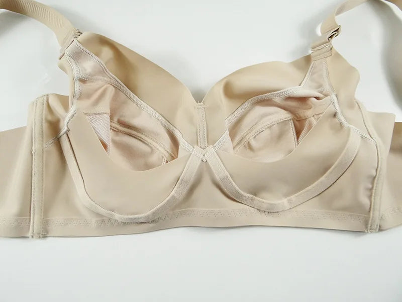 Push Up Bra for Womens Seamless Wireless Full Coverage Non Padded Underwear Female Everyday Lingerie 34 36 38 40 42 C D E