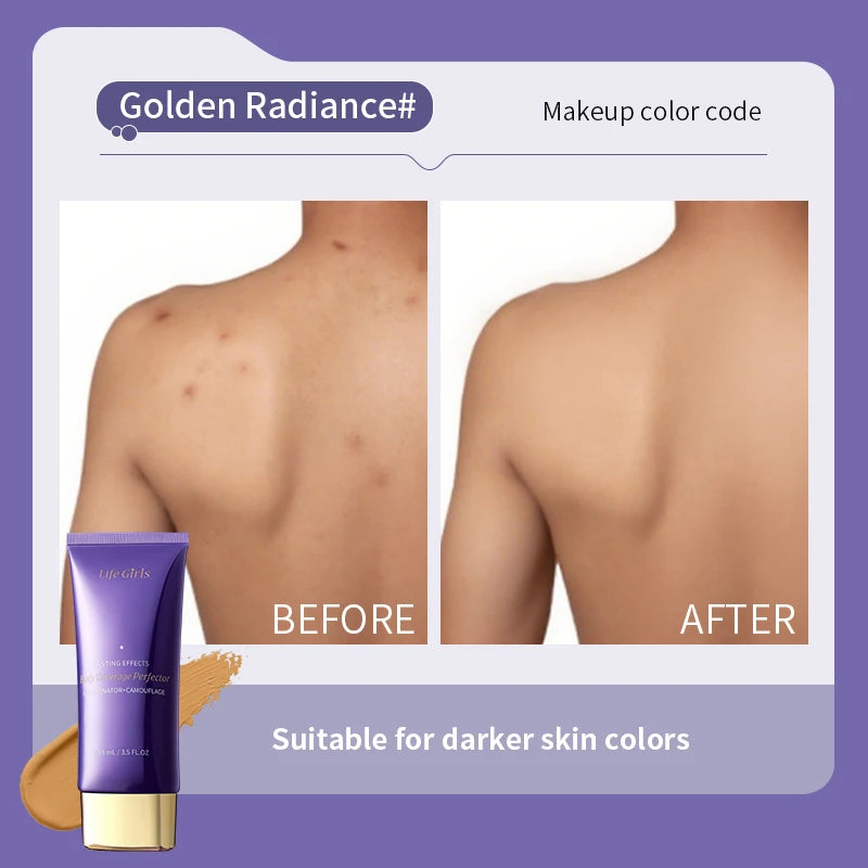 Life Girlsbody Coverage Perfector,Body Foundation Conceals Blemishes Perfectly, Covers Tattoos Without Smudging, and Lasts Long
